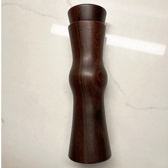 New Vintage Haenlein Winterthur Dark Wood Teak Pepper Mill Mid-Century Modern - Picture 6 of 8